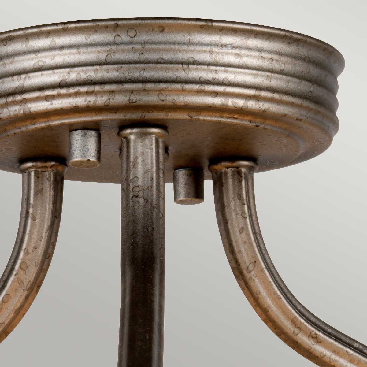 Crown 3 Light Semi-Flush/Pendant - Iron Gate - Image 3