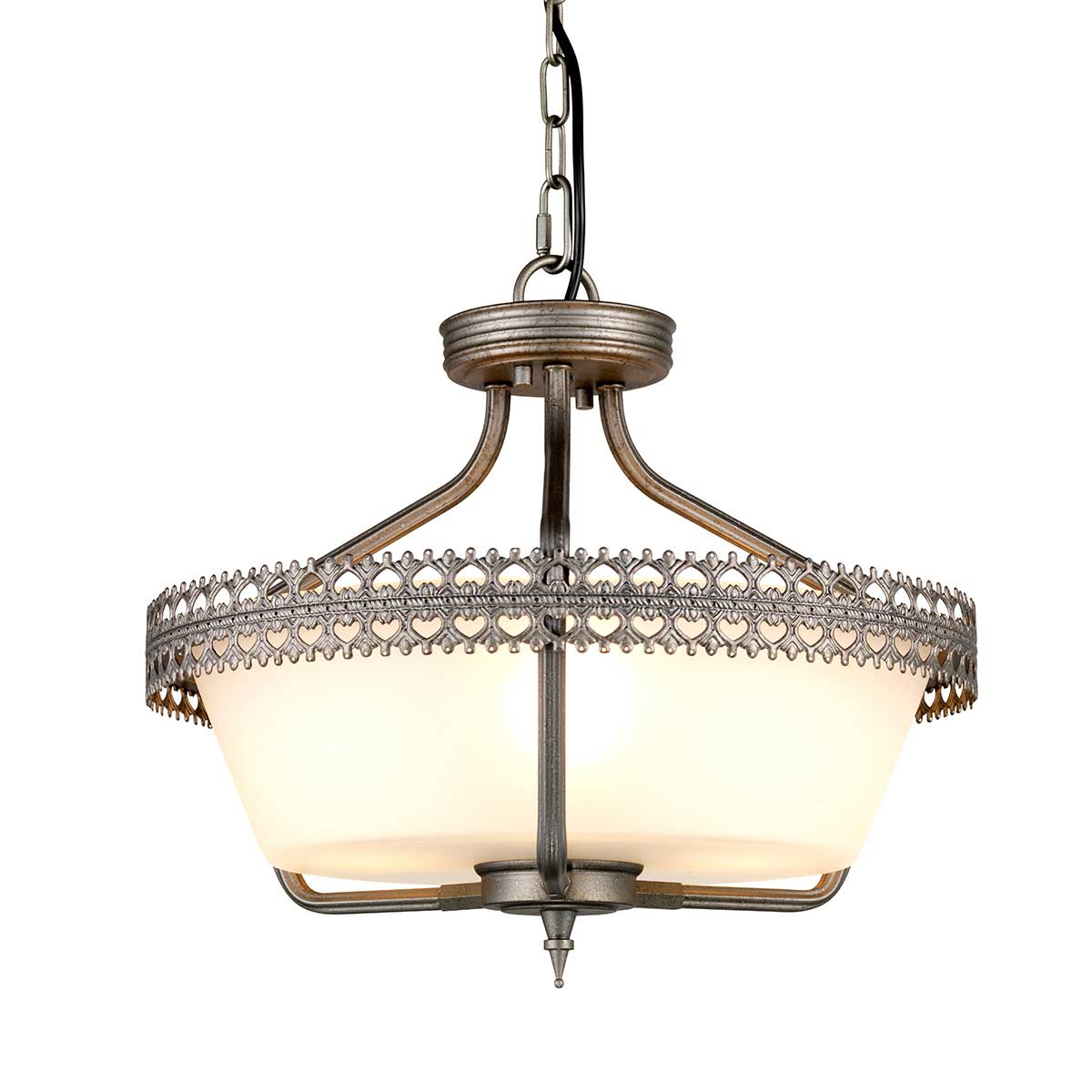 Crown 3 Light Semi-Flush/Pendant - Iron Gate - Image 6