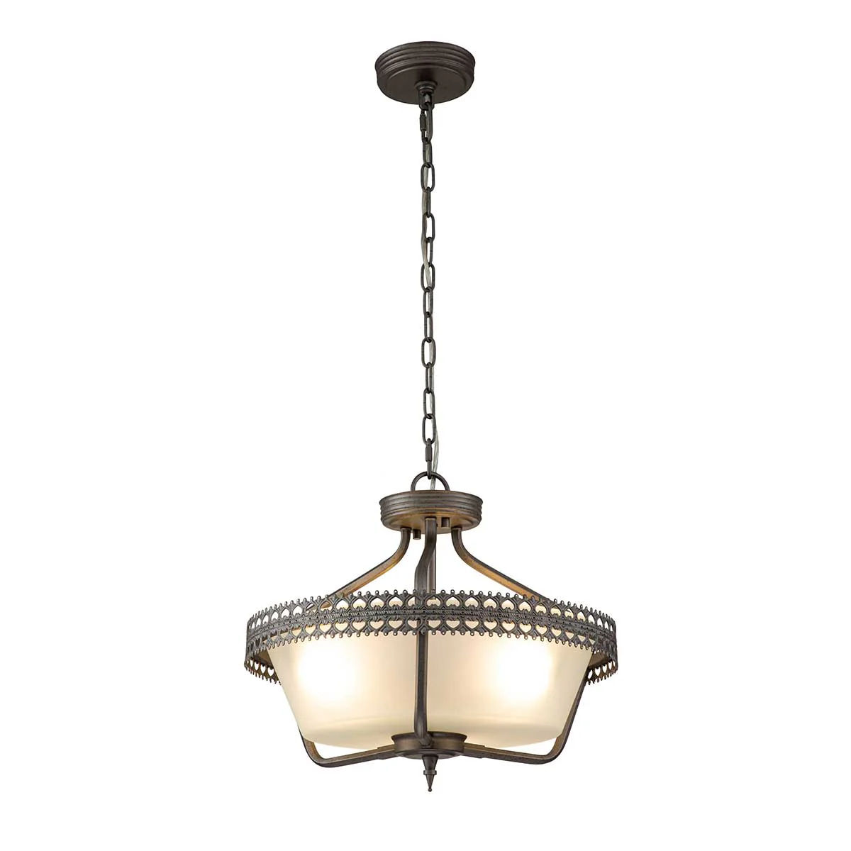 Crown 3 Light Semi-Flush/Pendant - Iron Gate - Image 7