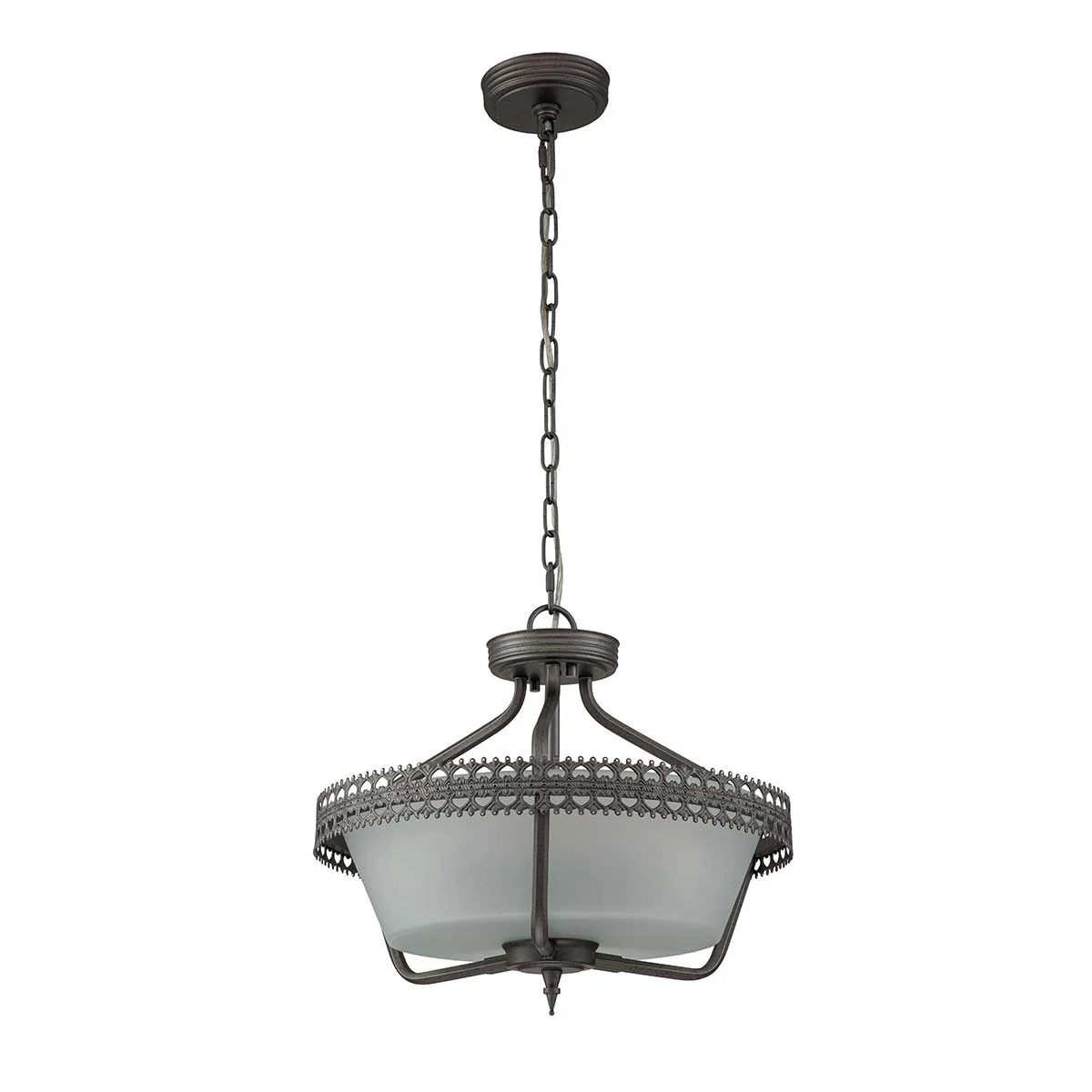Crown 3 Light Semi-Flush/Pendant - Iron Gate - Image 8