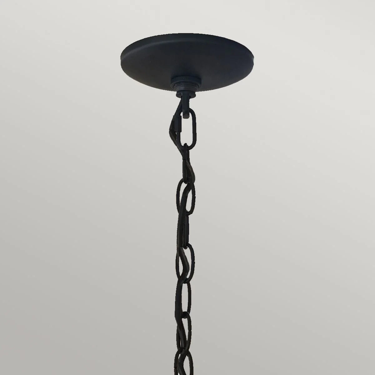Crusade 1 Light Chain Lantern - Earth Black IP44 E27 - Image 2