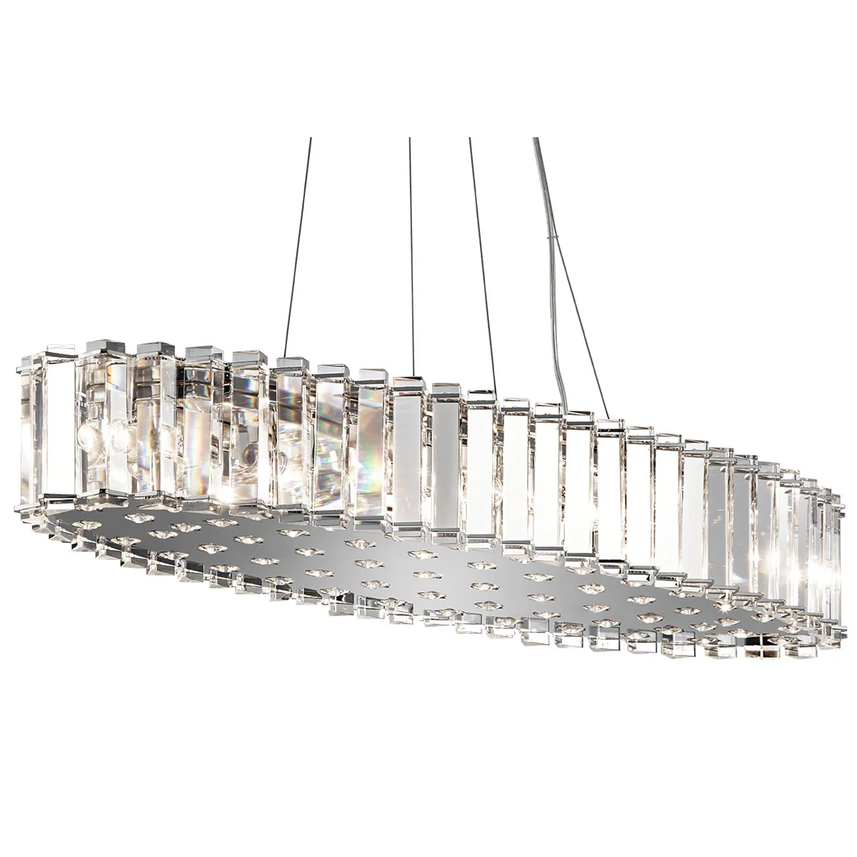 Crystal Skye 8/12 Light Island Chandelier IP44 - Image 2