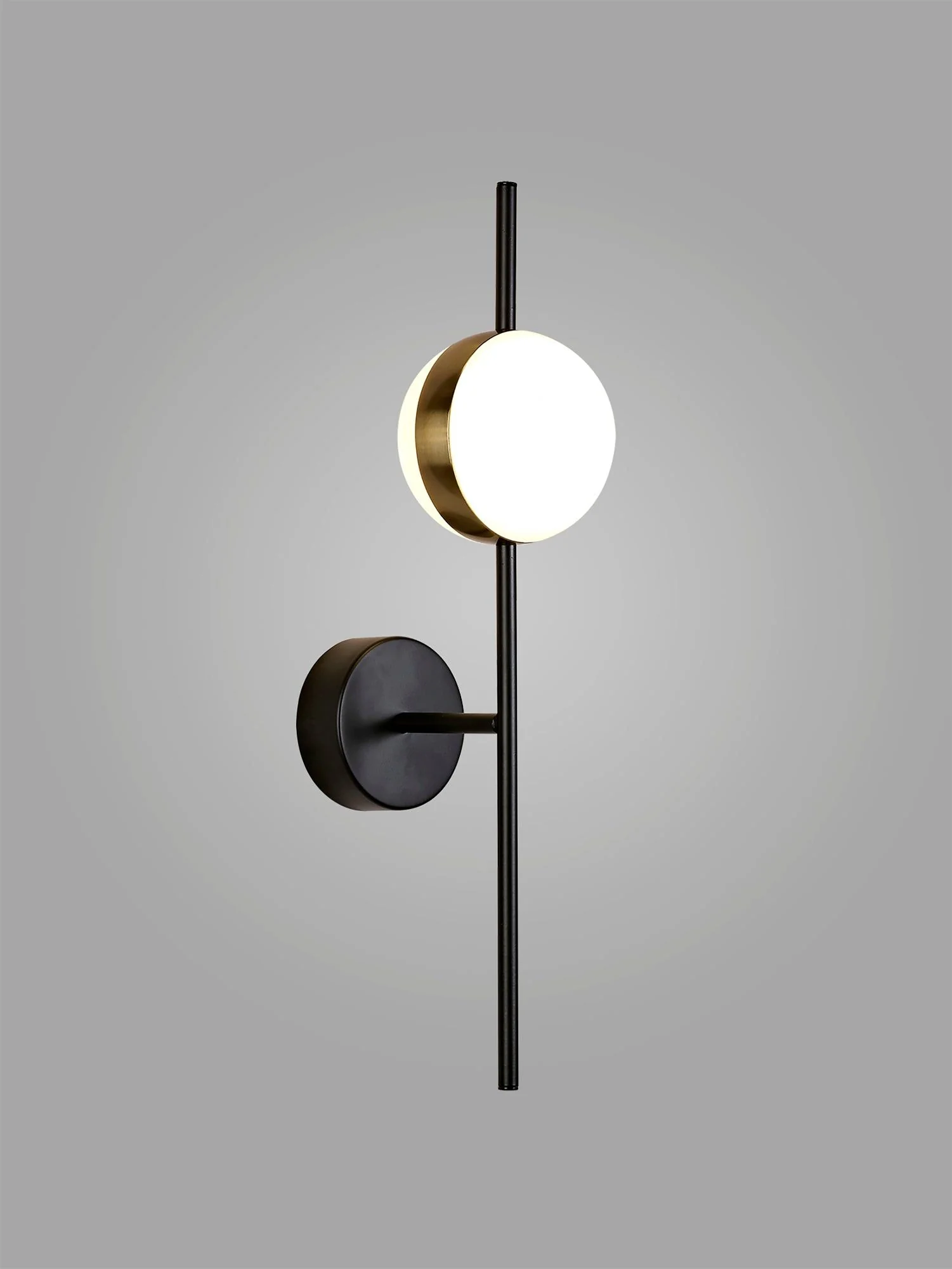 Cuba Wall Lamp, 8W LED, 3000K, 600lm, Gold/Black - Image 2