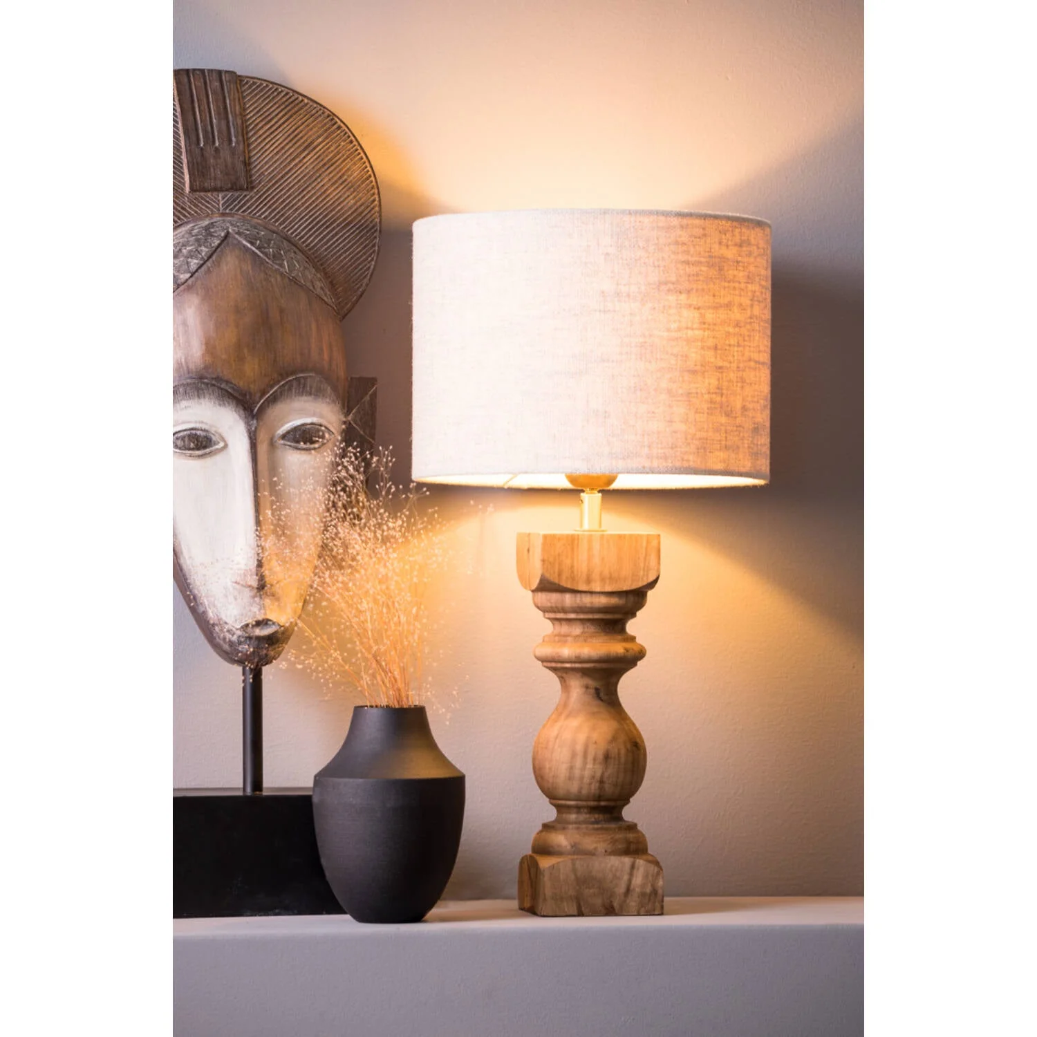 Cumani Table Lamp Wooden Base Only - Image 5