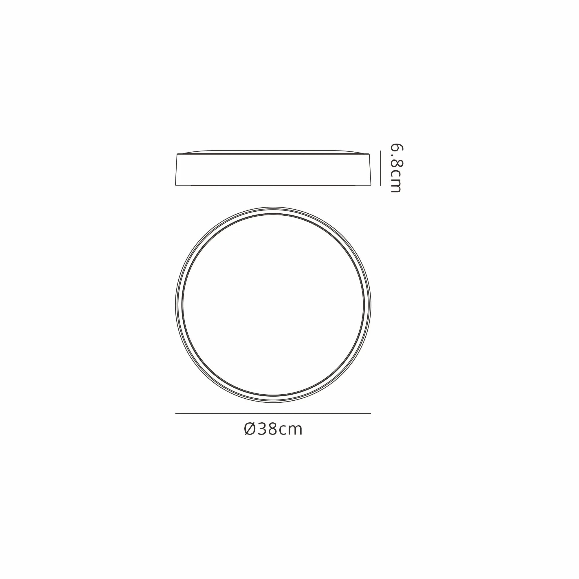 Cumbuco II LED Ceiling Light On Board CCT - Various Colours & Sizes - Image 17