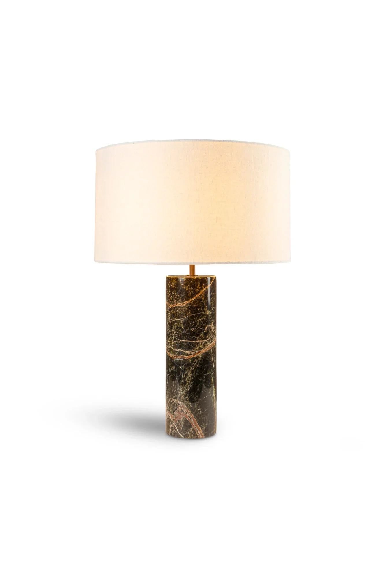 Cusco Marble Table Lamp- Green/ Beige w Various Shades - Image 16