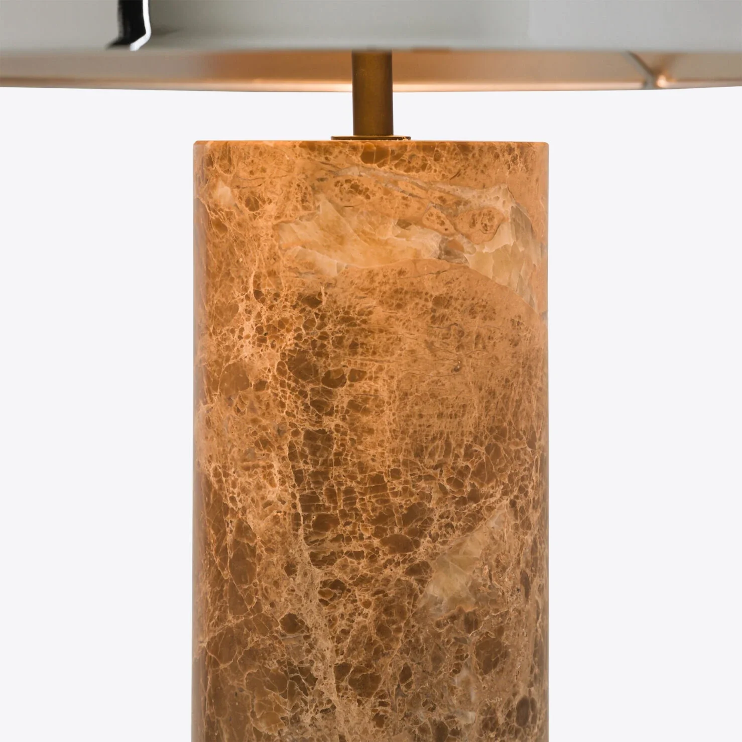 Cusco Marble Table Lamp- Green/ Beige w Various Shades - Image 5