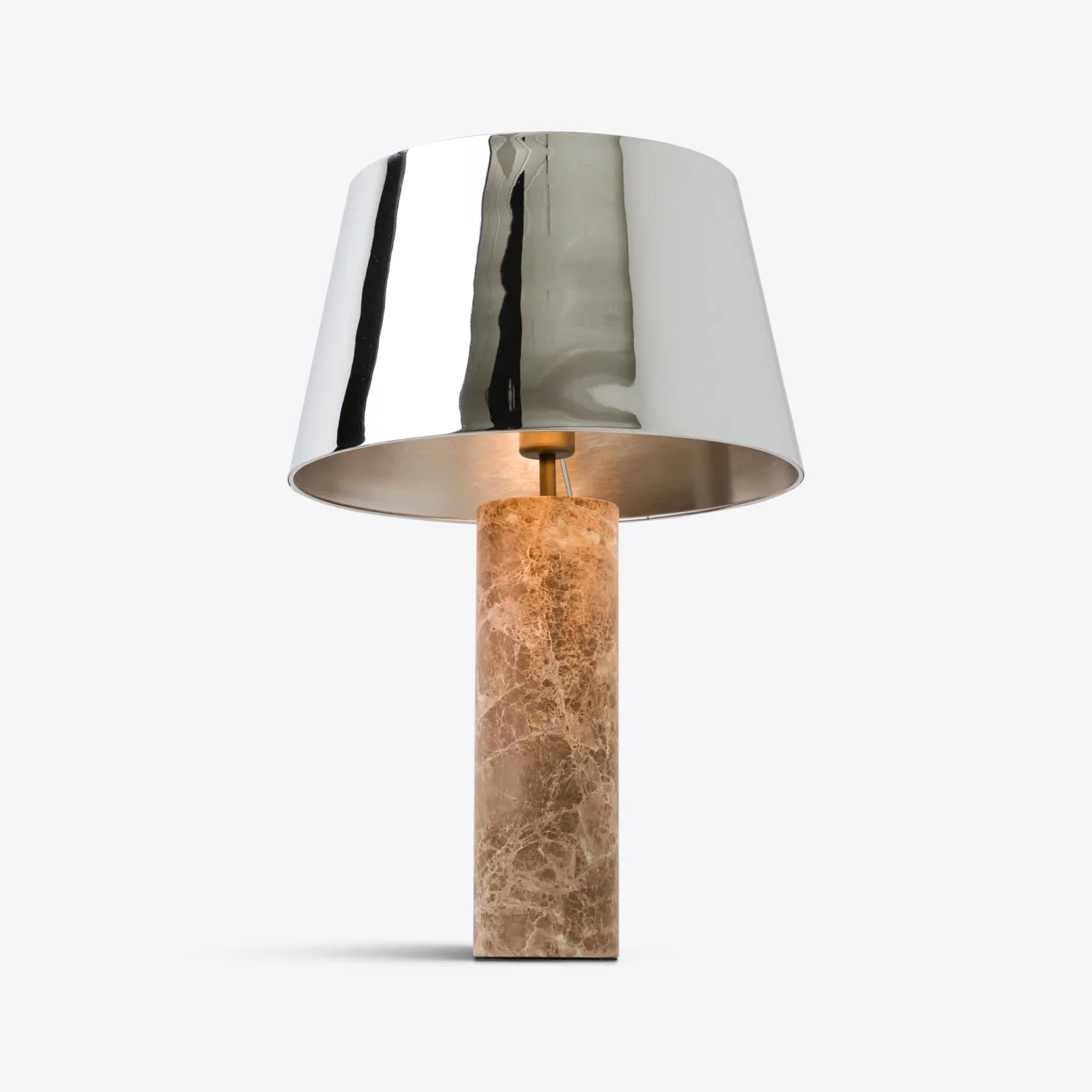 Cusco Marble Table Lamp- Green/ Beige w Various Shades - Image 6