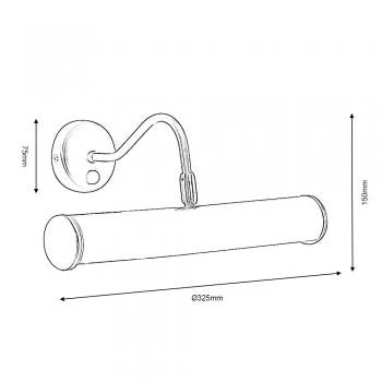 Custer SES Picture Light- Various Finishes - Image 12