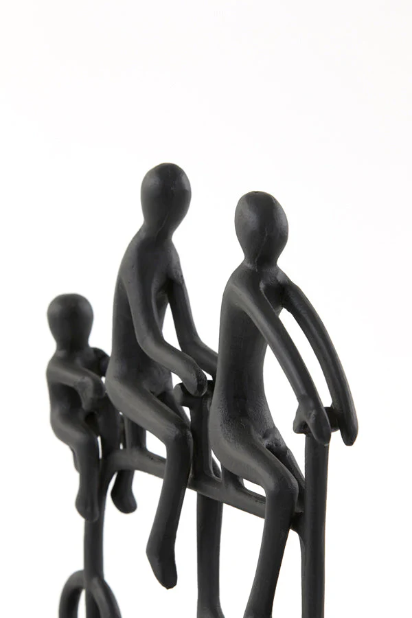 Cycle Ornament - Matt Black Finish - Image 4