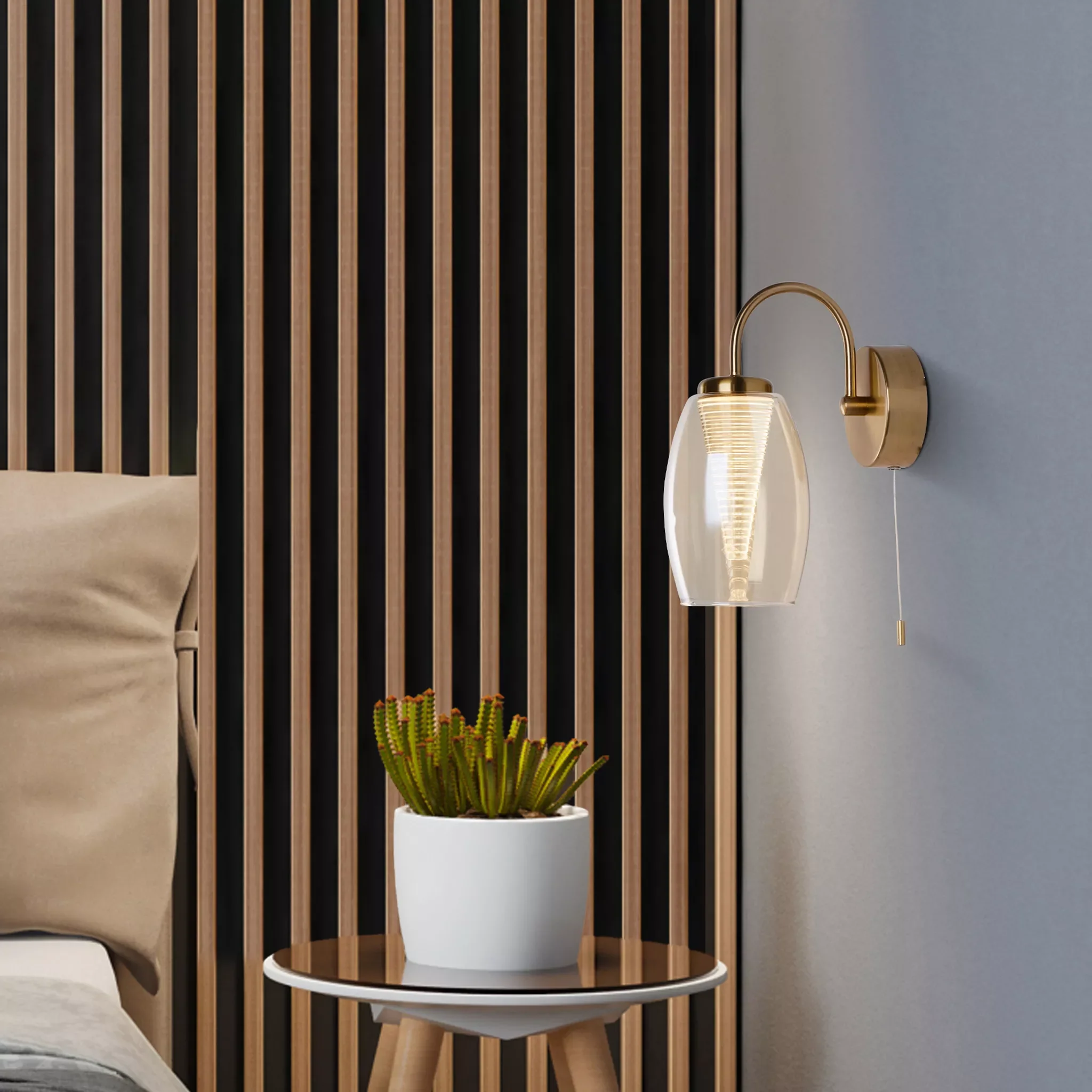 Cyclone Wall Light - Chrome / Bronze Finish - Image 6