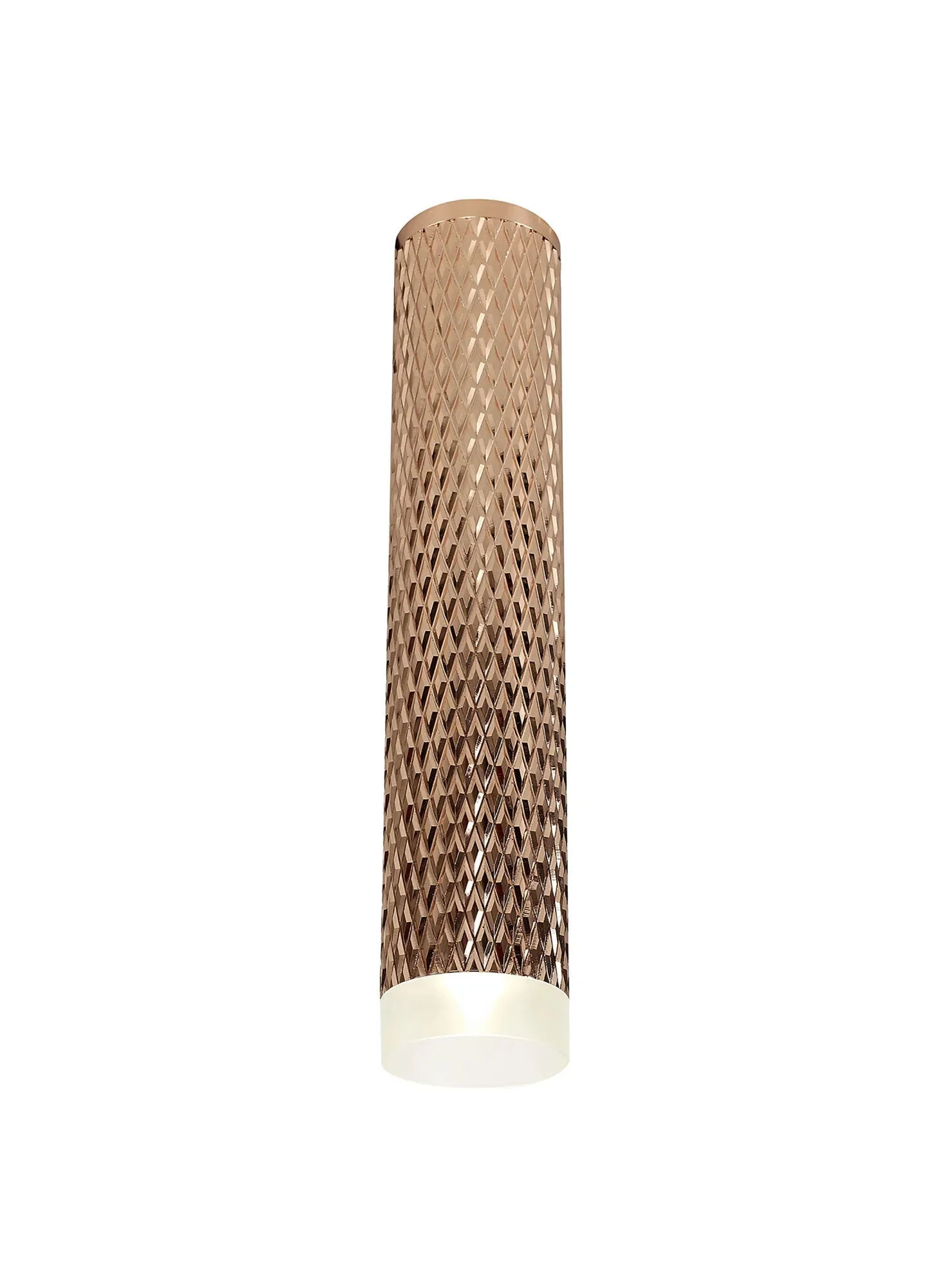 Cylo 1 Light 11cm Surface Mounted Ceiling GU10, Champagne Gold/Acrylic Ring - Image 10