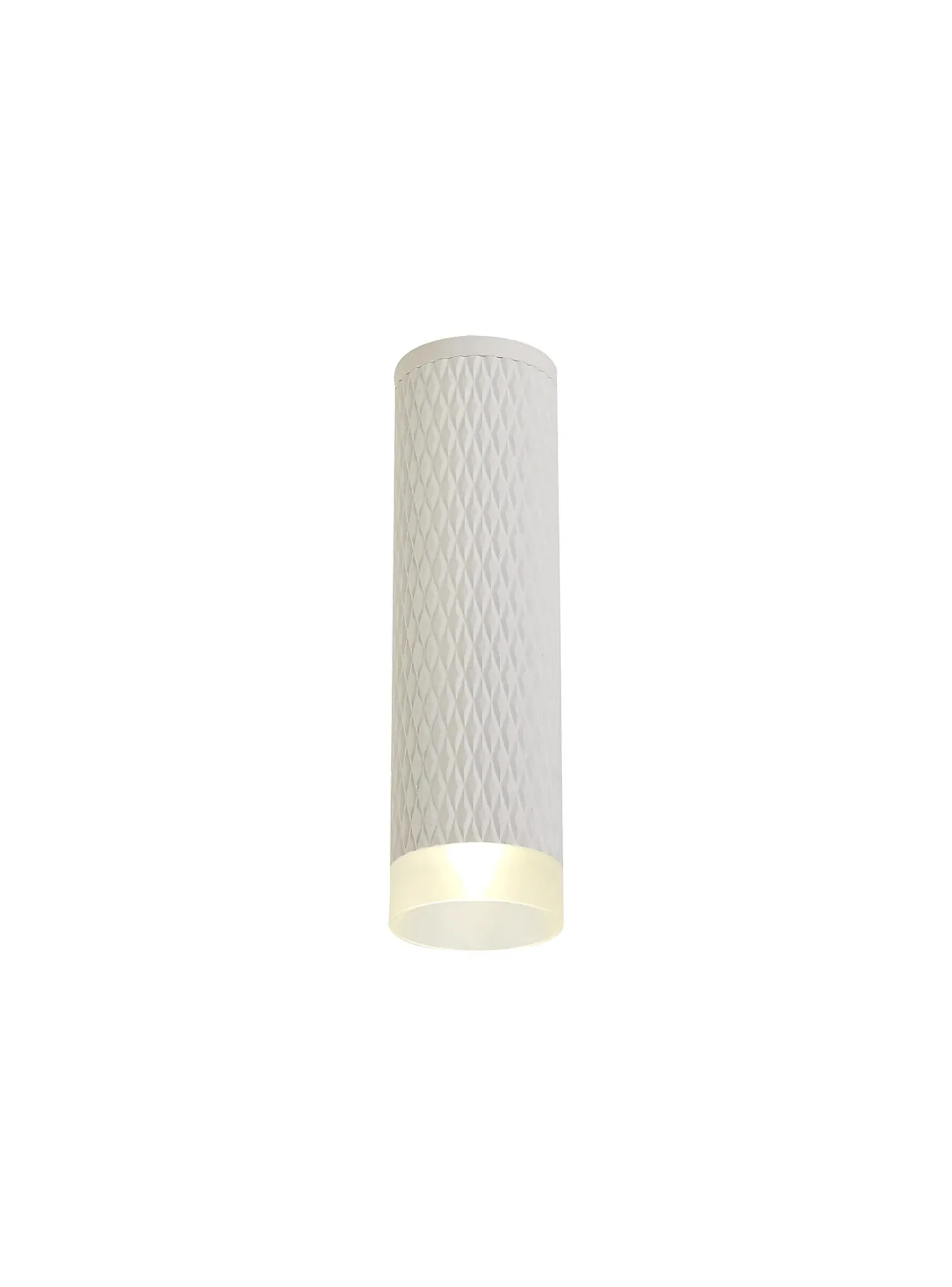Cylo 1 Light 11cm Surface Mounted Ceiling GU10, Champagne Gold/Acrylic Ring - Image 4