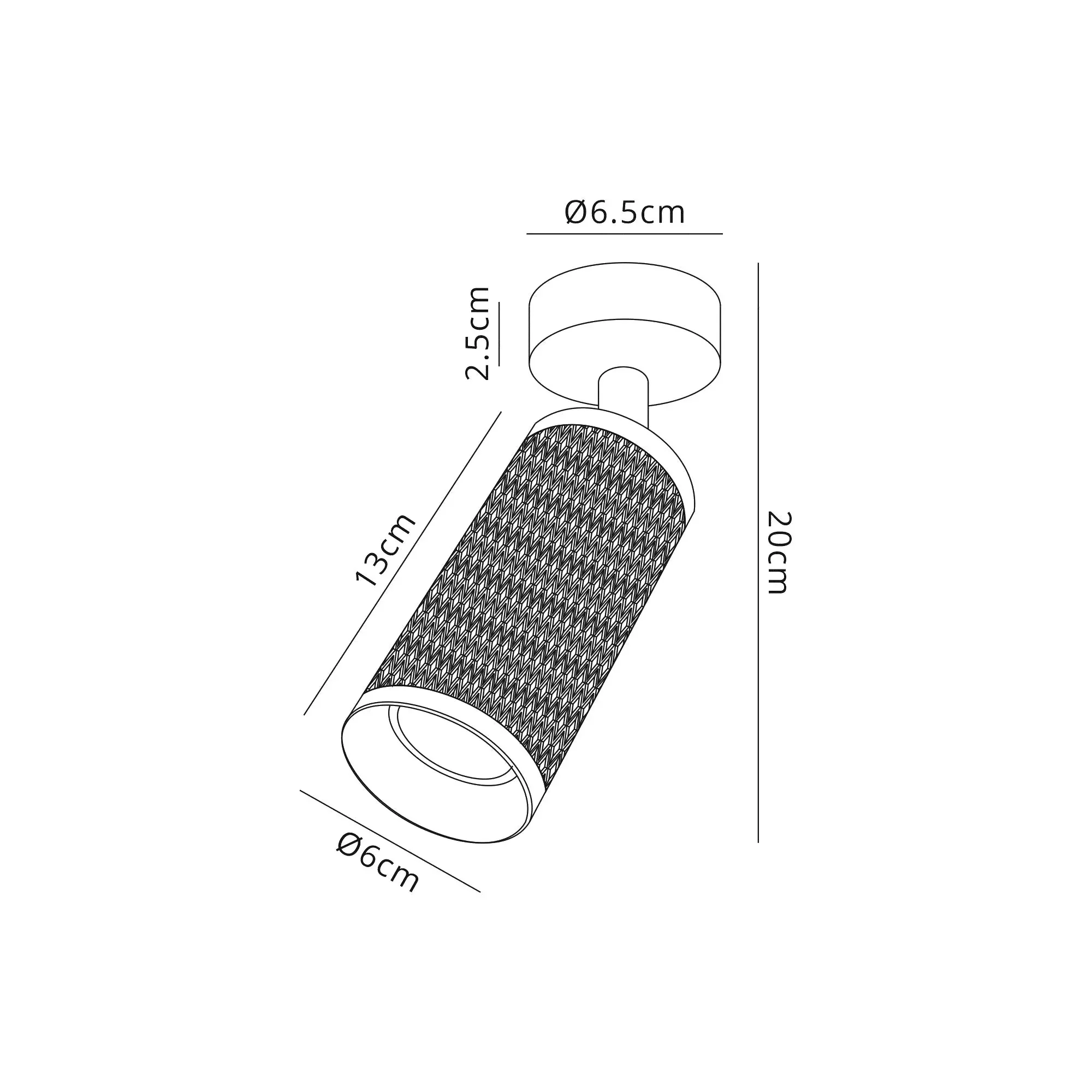 Cylo Adjustable 1 Light Surface Mounted Ceiling/Wall Spot - Image 4