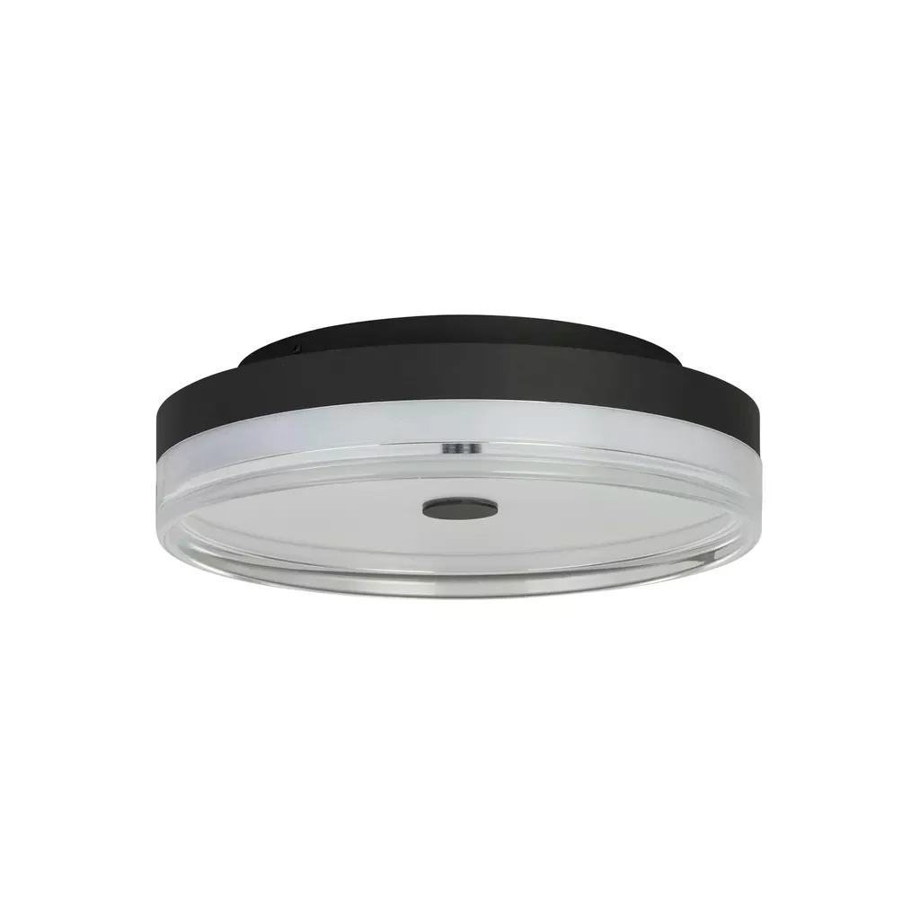 Cyprus LED Flush Light- Gold/ Black Metal and Clear Acrylic - Image 8