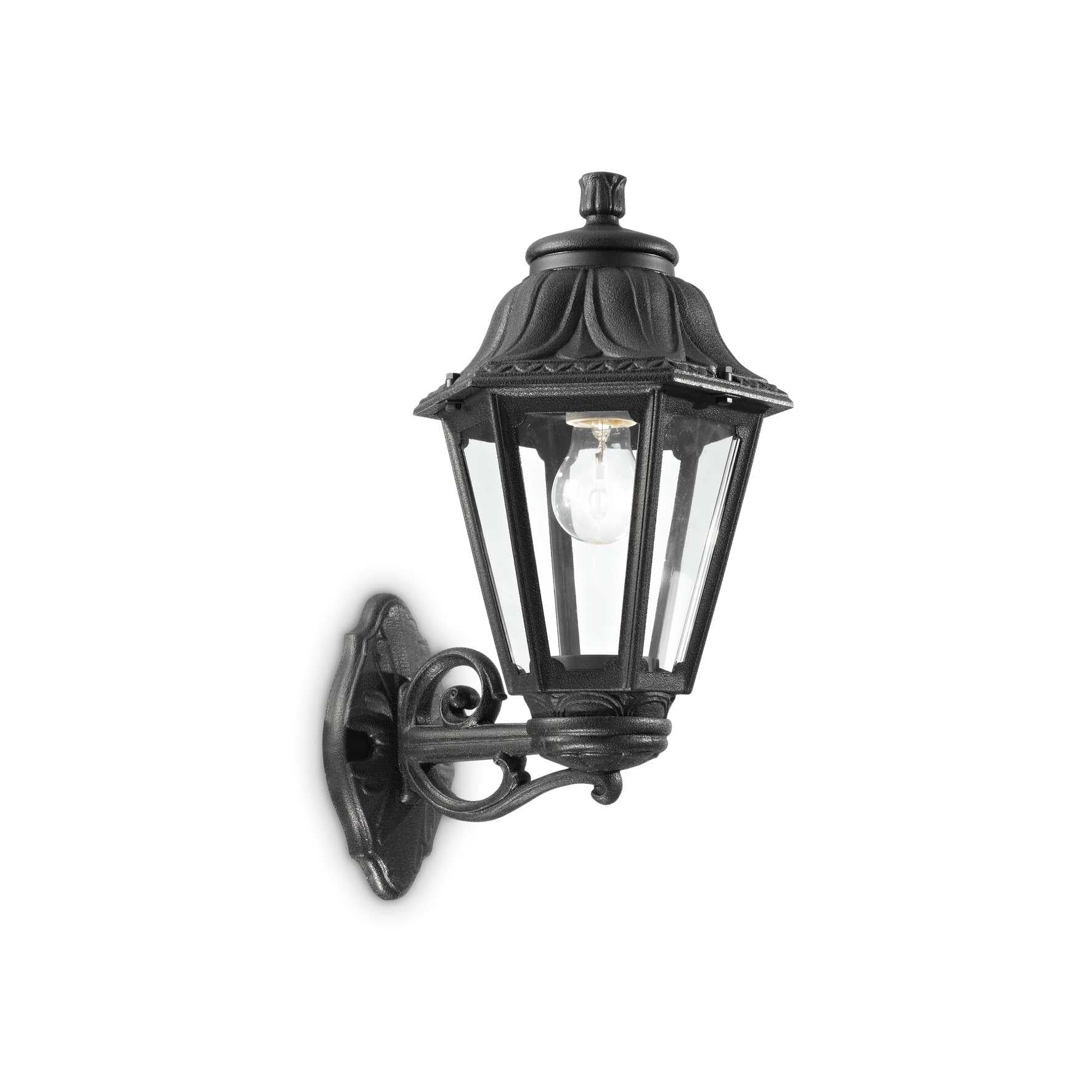 Dafne Outdoor Flush Wall Light  - White/Black Finish - Image 2
