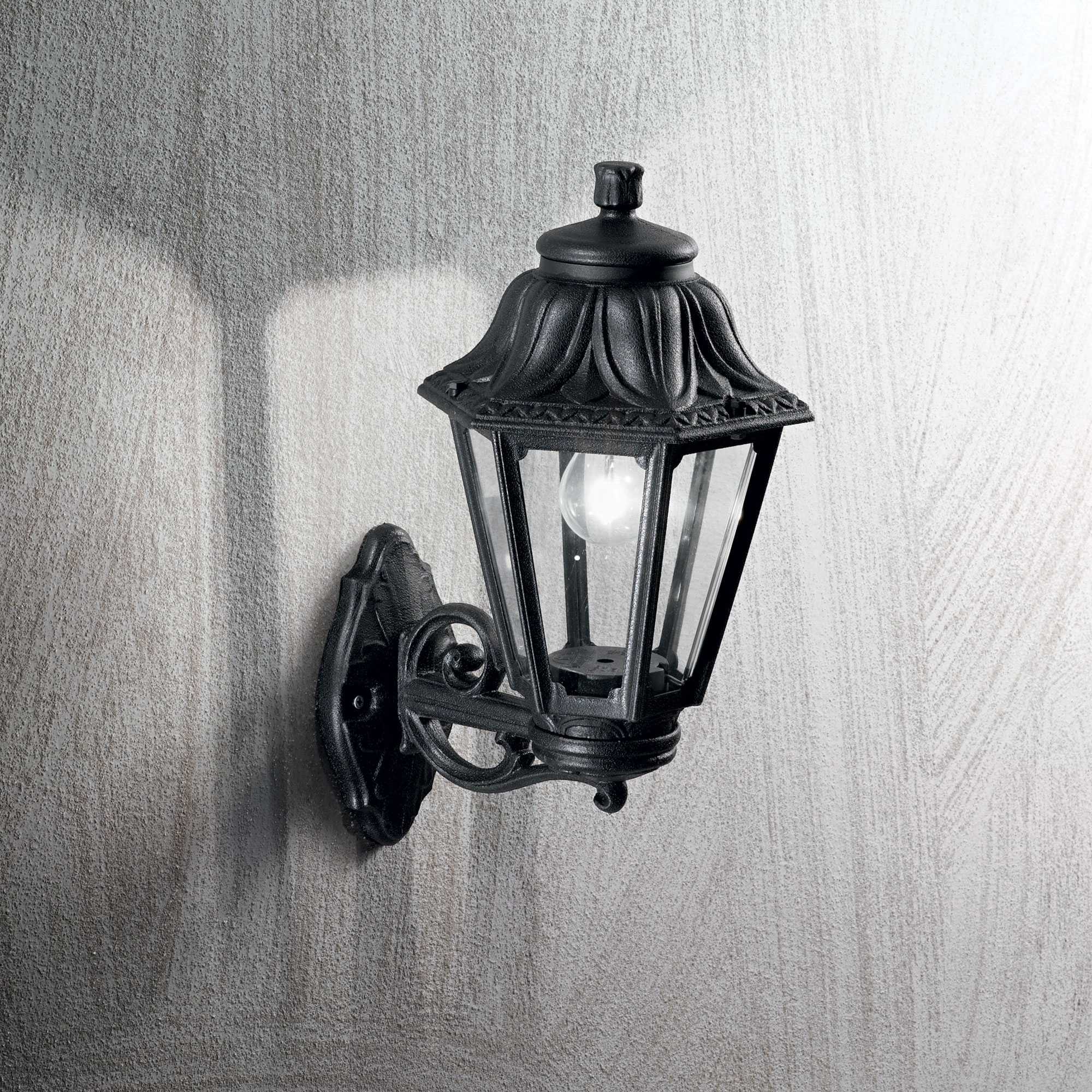 Dafne Outdoor Flush Wall Light  - White/Black Finish - Image 4