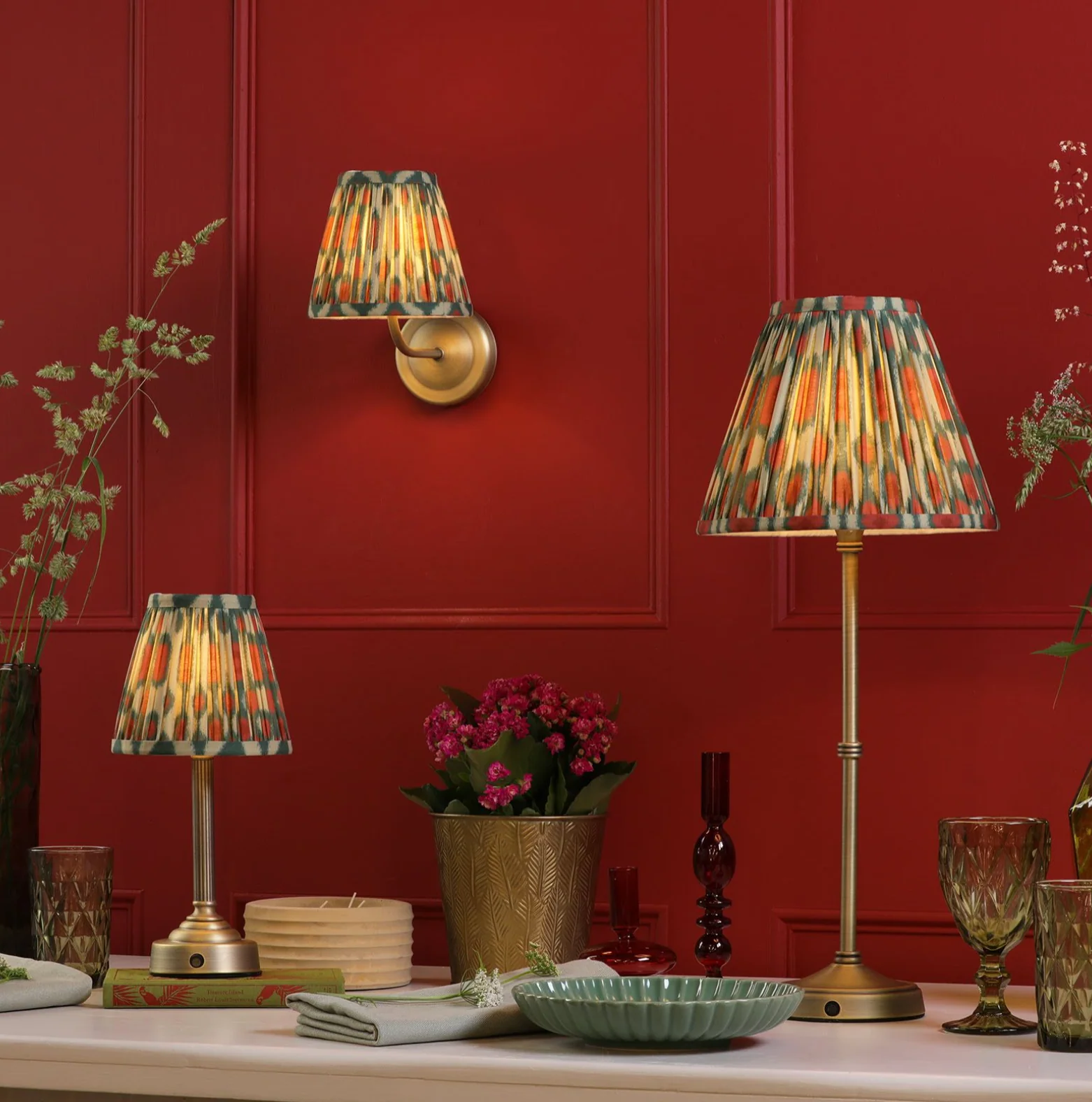 Dahl Rechargeable Table Lamp Complete With Shade- Various Finishes - Image 11