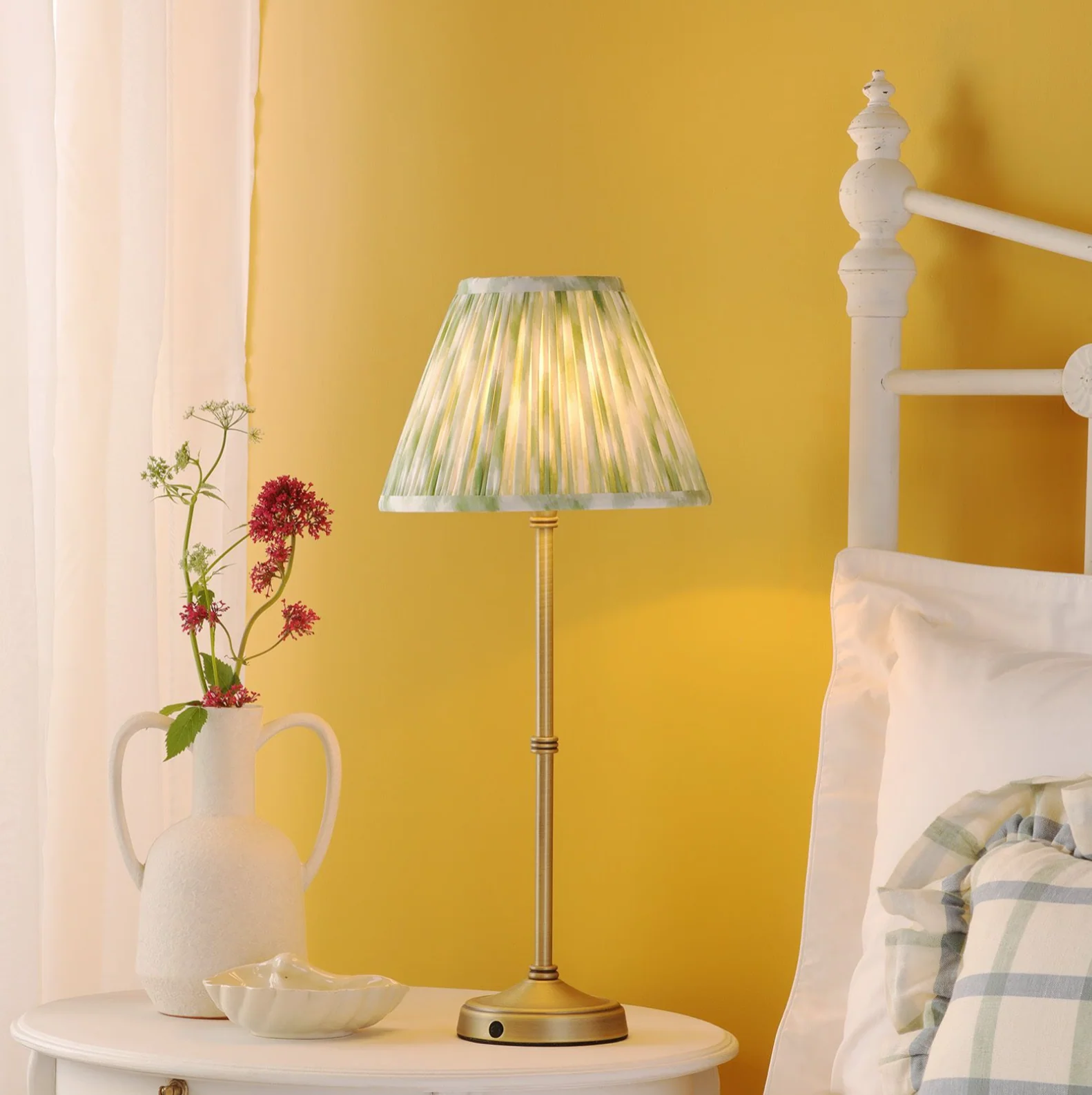 Dahl Rechargeable Table Lamp Complete With Shade- Various Finishes - Image 20
