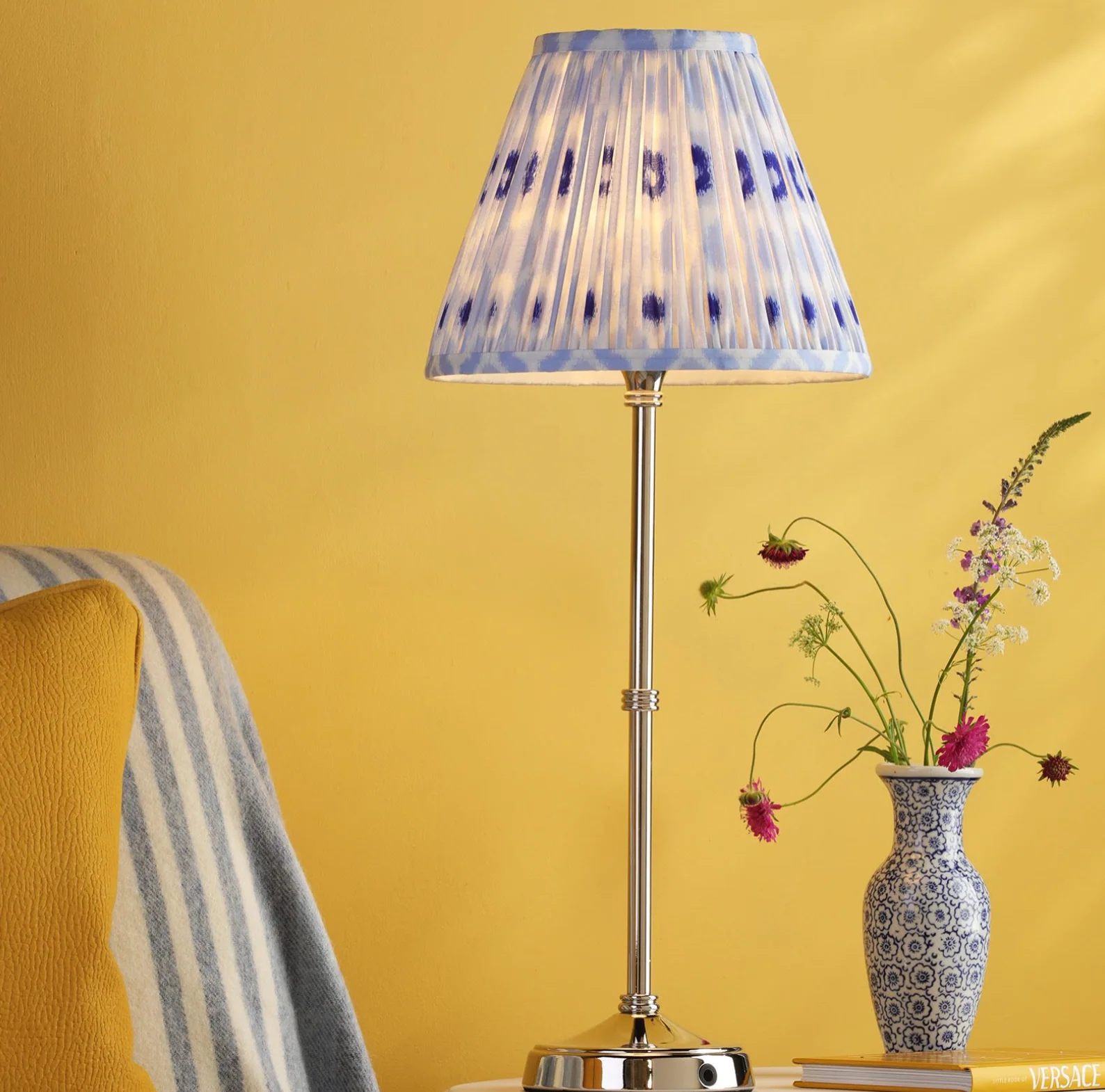 Dahl Rechargeable Table Lamp Complete With Shade- Various Finishes - Image 7