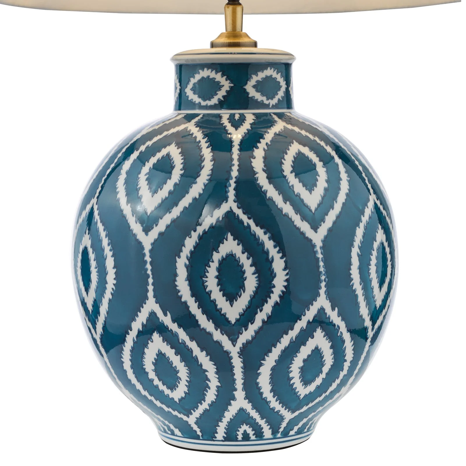 Dakari Table Lamp Blue and Antique Brass- Base Only - Image 2