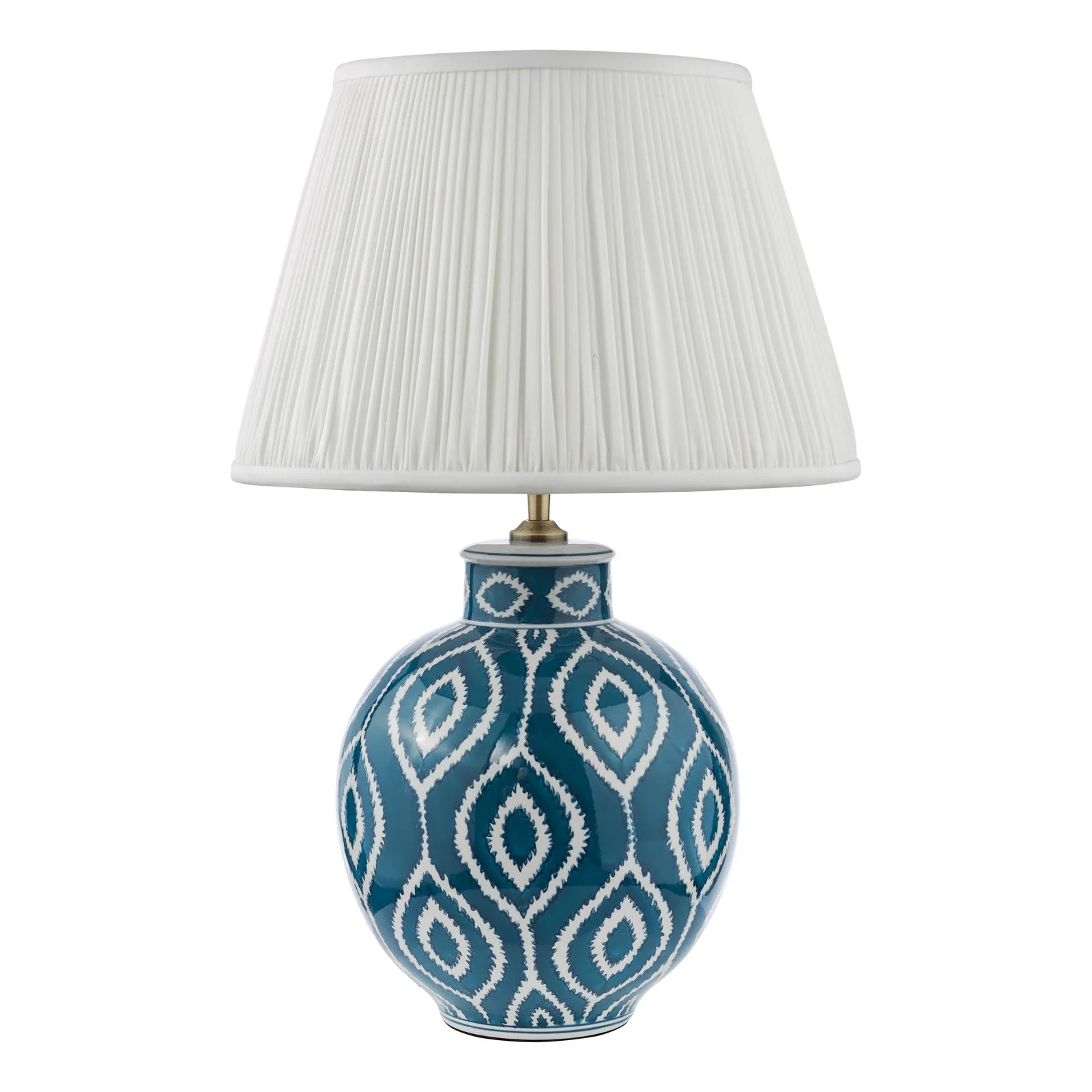 Dakari Table Lamp Blue and Antique Brass- Base Only - Image 3
