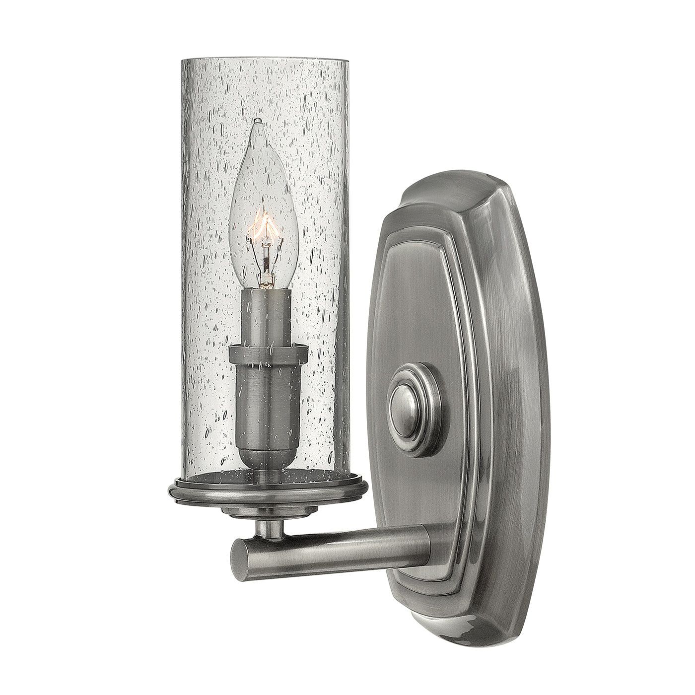 Dakota 1L Wall Light - Polished Antique Nickel Finish