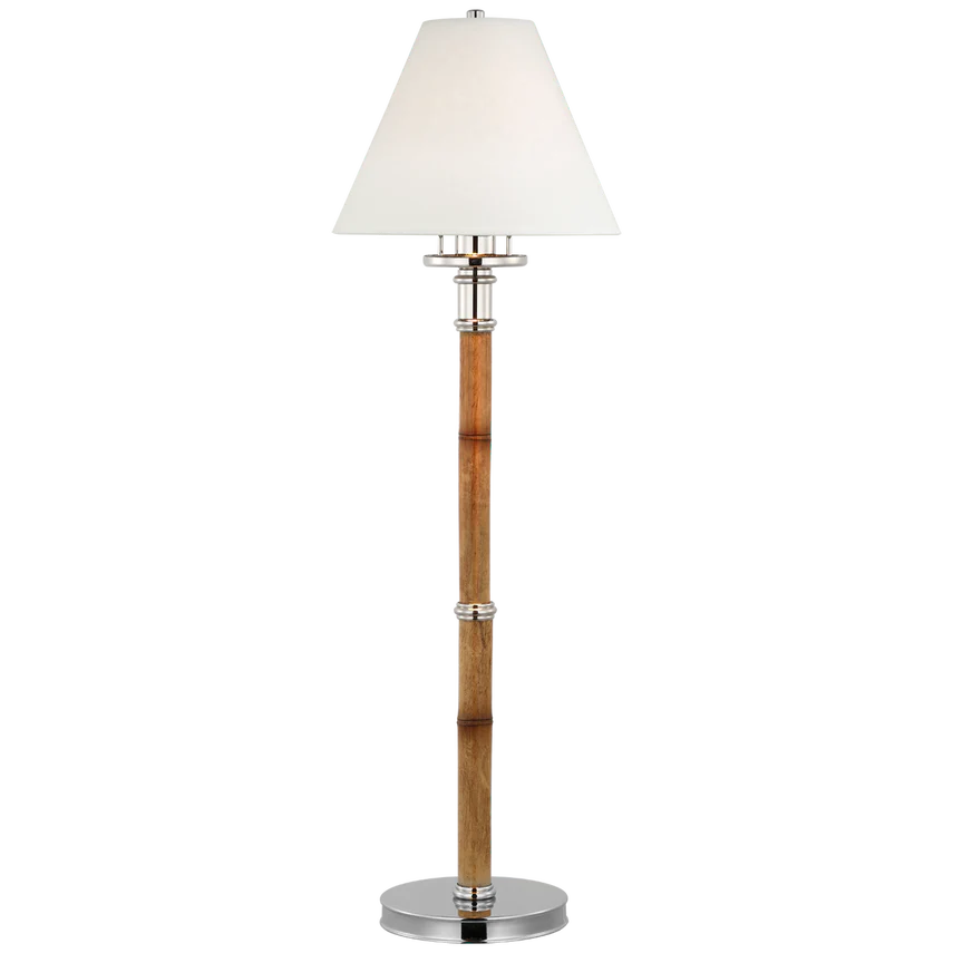 Dalfern Desk Lamp - Bamboo & Brass/Nickel - Image 3
