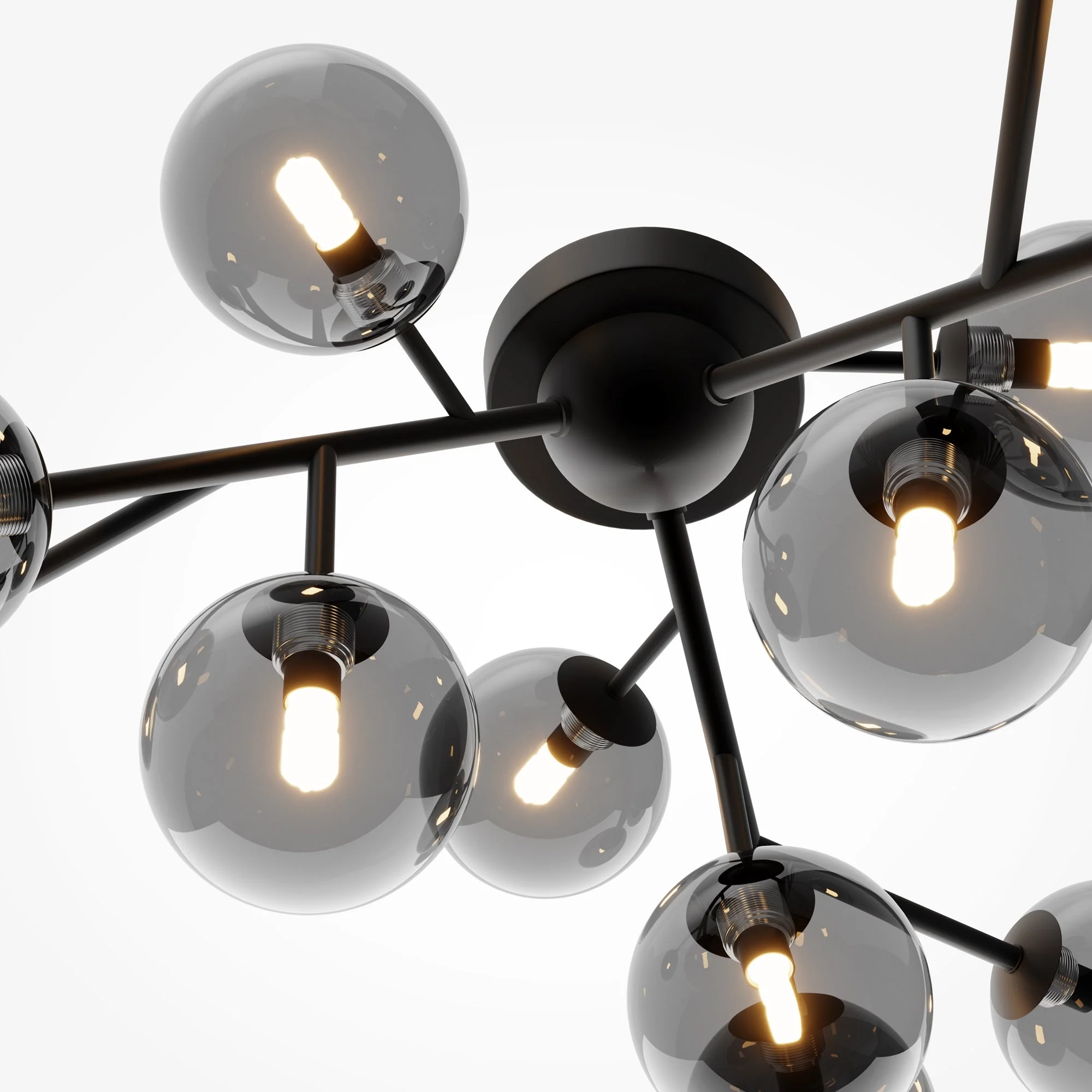 Dallas 12lt/20lt Semi-Flush Ceiling Light - Various Finishes - Image 2