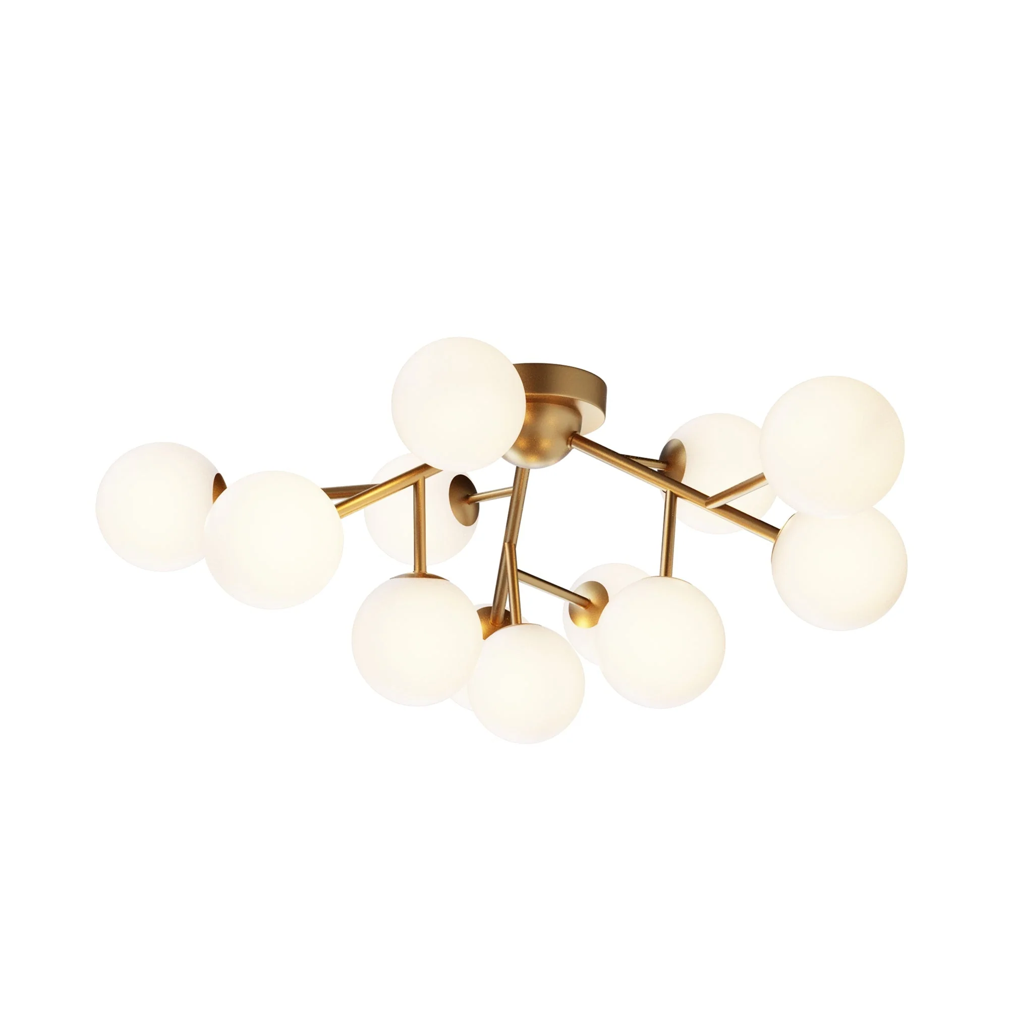 Dallas 12lt/20lt Semi-Flush Ceiling Light - Various Finishes - Image 3