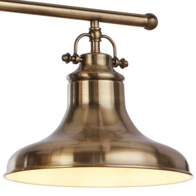 Dallas 3Lt Kitchen Light - Antique Brass/Satin Silver Finish - Image 4