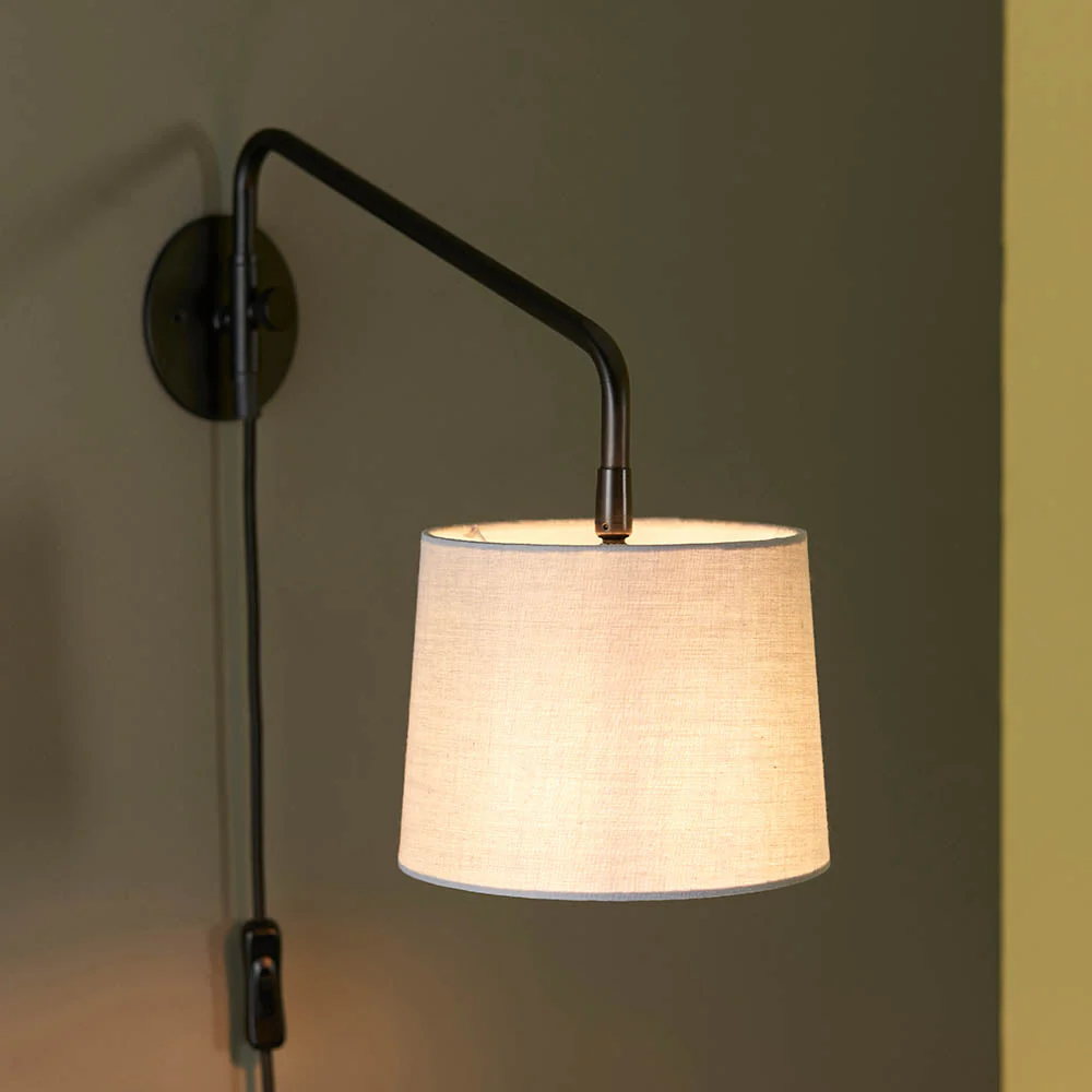 Dalton Wall Plug In Light - Matt Black E14 - Image 3