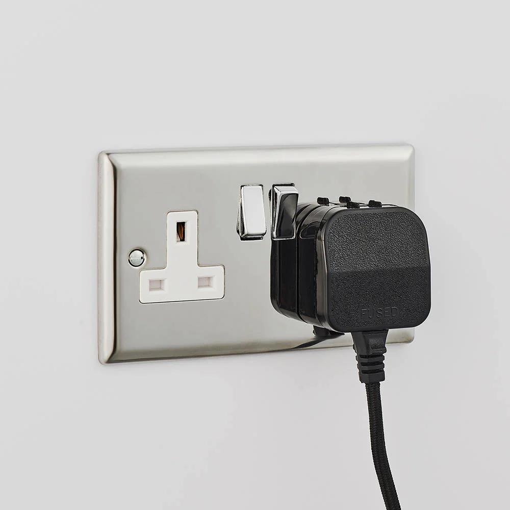 Dalton Wall Plug In Light - Matt Black E14 - Image 6