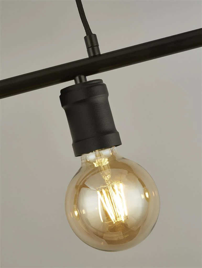 Dance 4Lt Kitchen Light - Sand Black Metal - Image 3