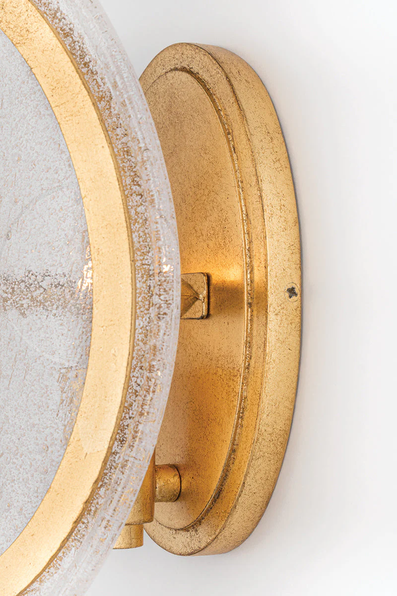 Danes 1Lt Wall Sconce - Gold Leaf - Image 3