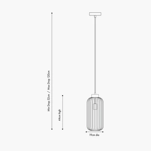 Dania Metal Wire Pendant - Various Colours & Styles - Image 6