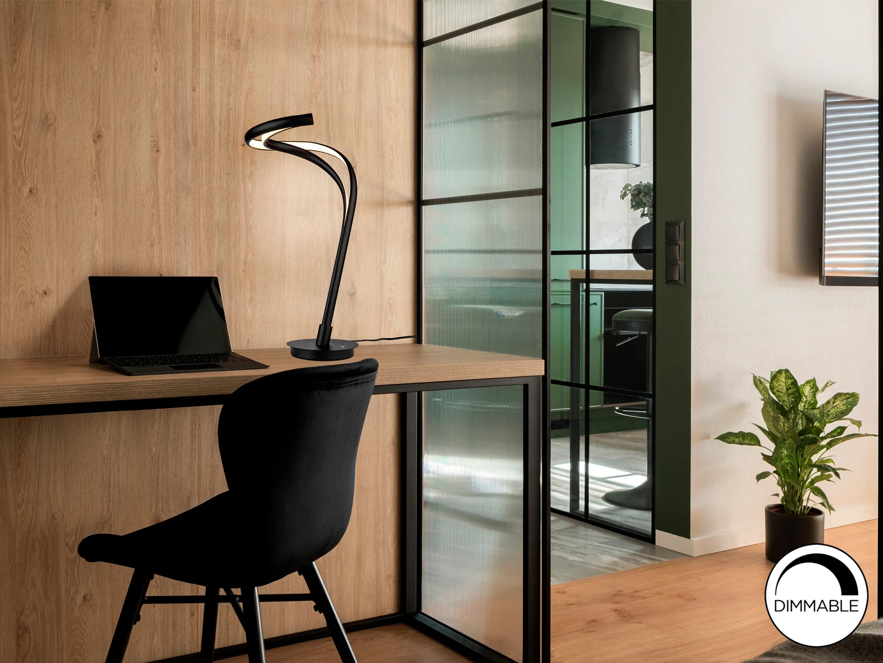 Danza Black Table Lamp - Image 3