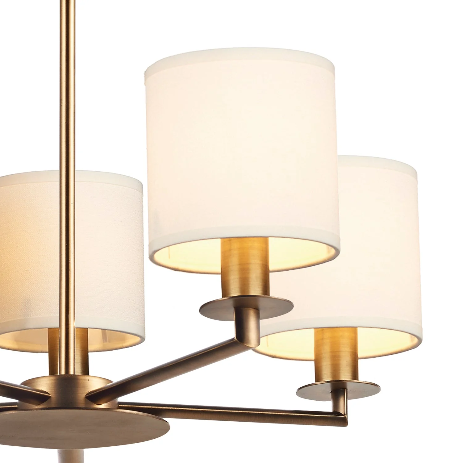 Tyler 5/8Lt Light Fitting - Satin Nickel/Bronze (Excludes Shades) - Image 10
