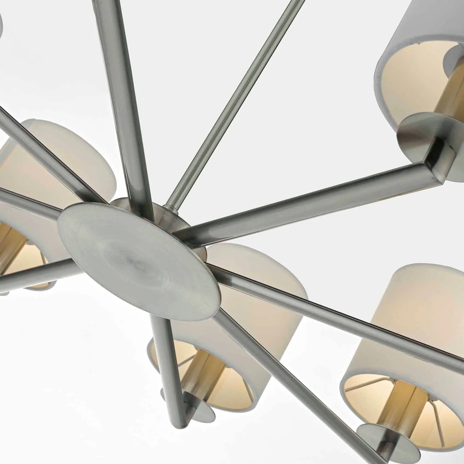 Tyler 5/8Lt Light Fitting - Satin Nickel/Bronze (Excludes Shades) - Image 11