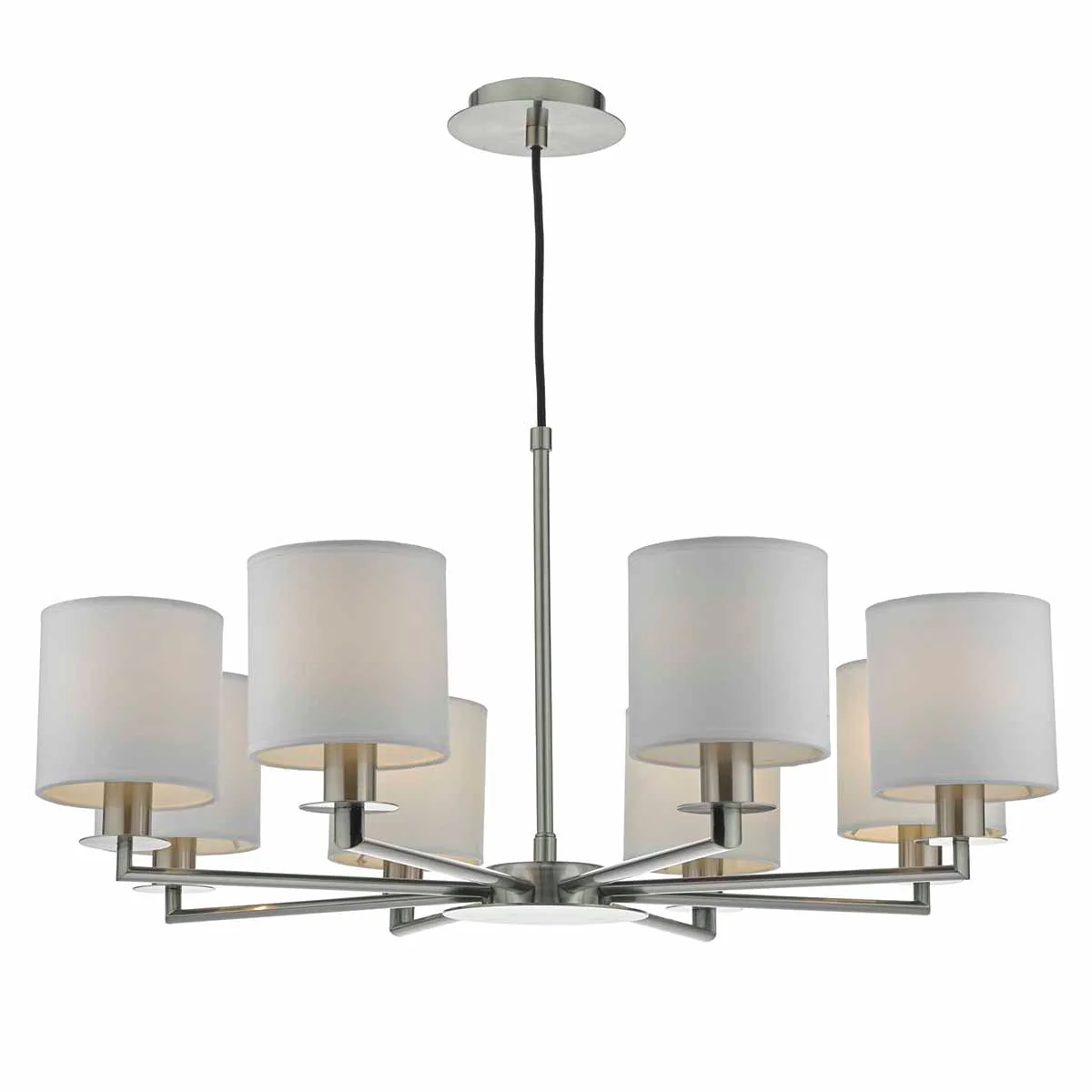 Tyler 5/8Lt Light Fitting - Satin Nickel/Bronze (Excludes Shades) - Image 14