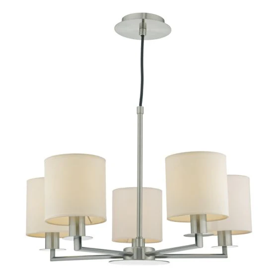 Tyler 5/8Lt Light Fitting - Satin Nickel/Bronze (Excludes Shades) - Image 3