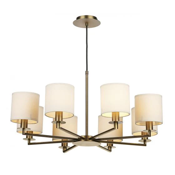 Tyler 5/8Lt Light Fitting - Satin Nickel/Bronze (Excludes Shades) - Image 5