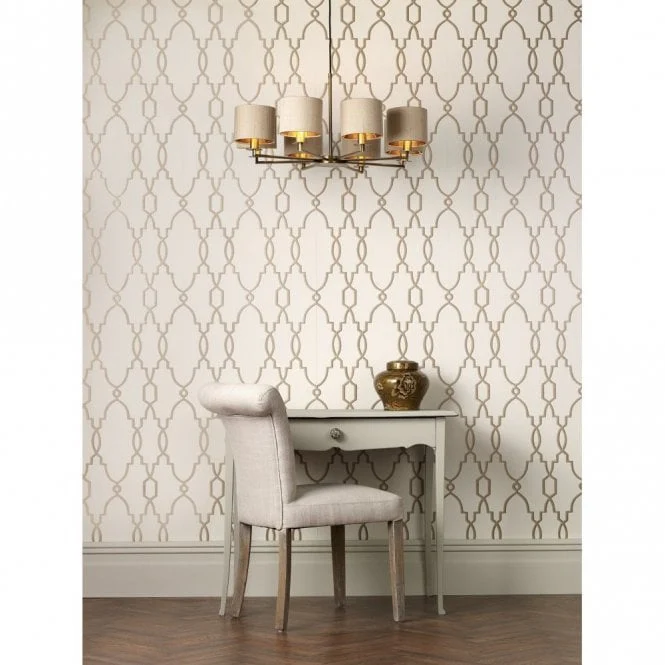 Tyler 5/8Lt Light Fitting - Satin Nickel/Bronze (Excludes Shades) - Image 6