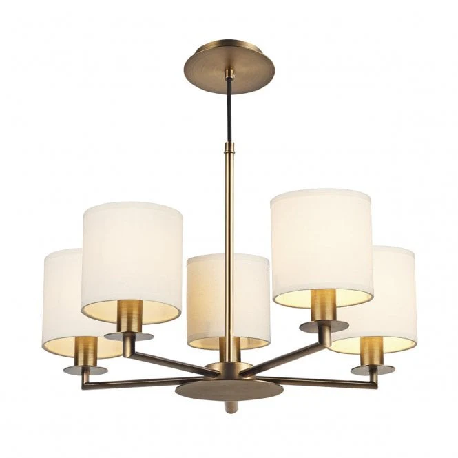 Tyler 5/8Lt Light Fitting - Satin Nickel/Bronze (Excludes Shades) - Image 7