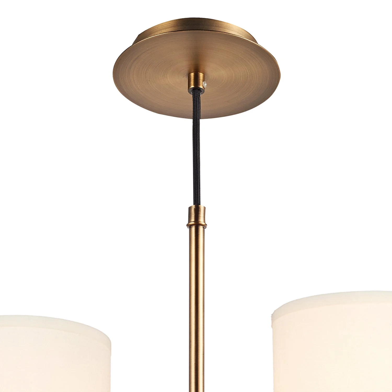 Tyler 5/8Lt Light Fitting - Satin Nickel/Bronze (Excludes Shades) - Image 8