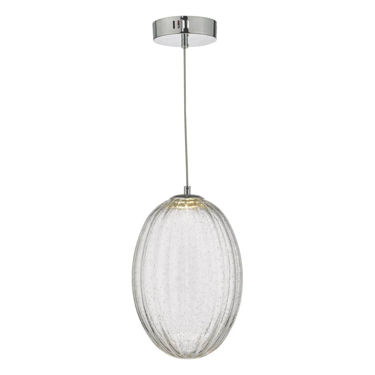 Tyona Pendant Glass & Polished Chrome LED - Promotional Offer