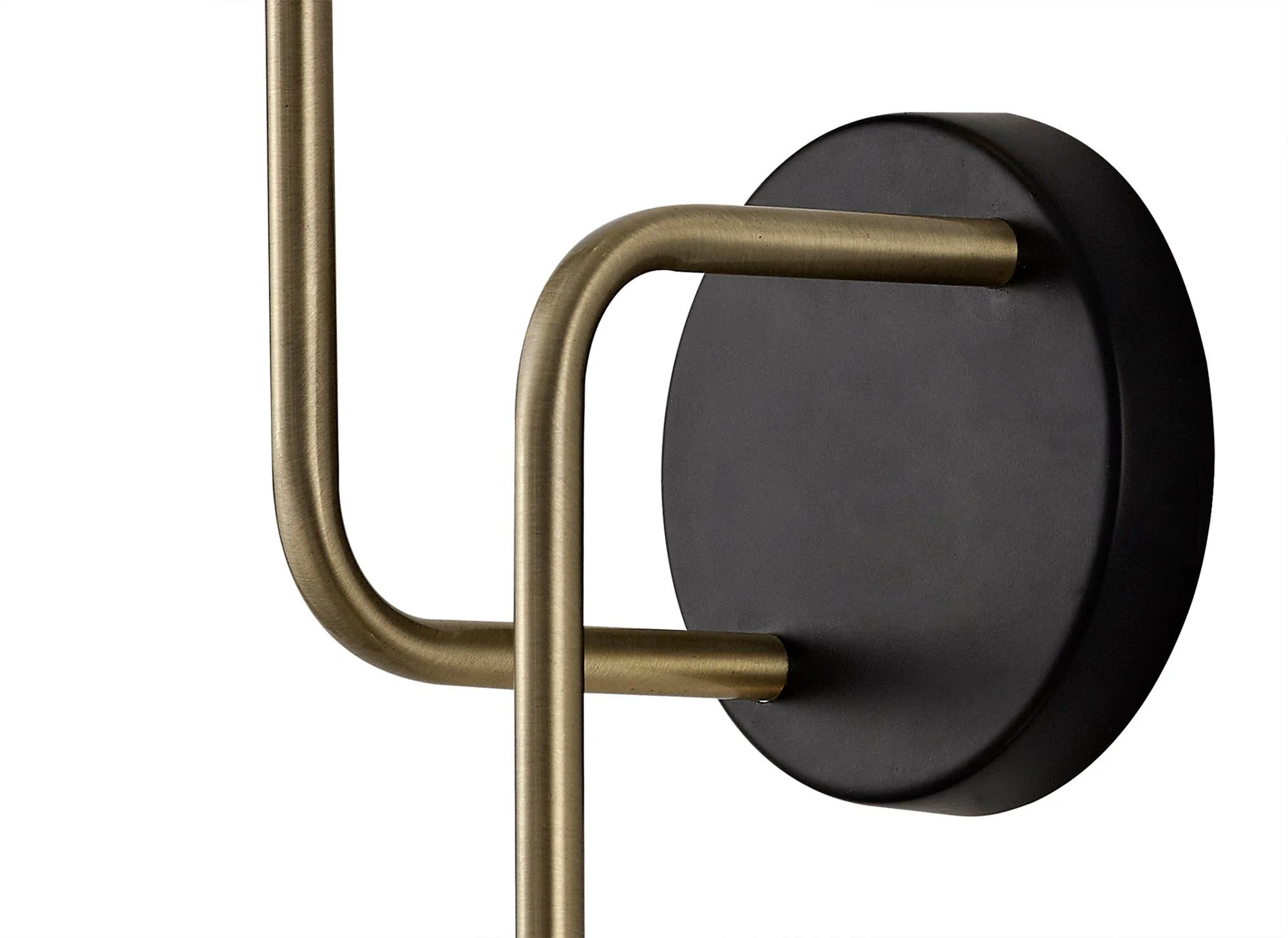 Darcy Wall Lamp, 2 Light G9, Matt Black/Antique Brass/Cognac Glass - Image 5