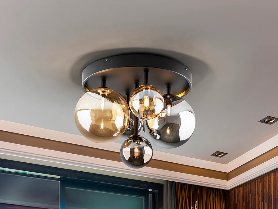 Dark Semi-Flush Ceiling Light - Image 2