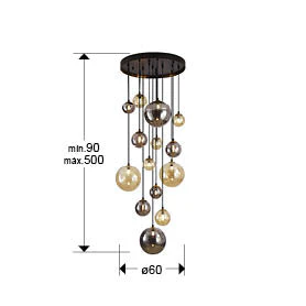 Dark - Lamp 5/9/14Lt Black-Brass G9 Ip20 - Image 19