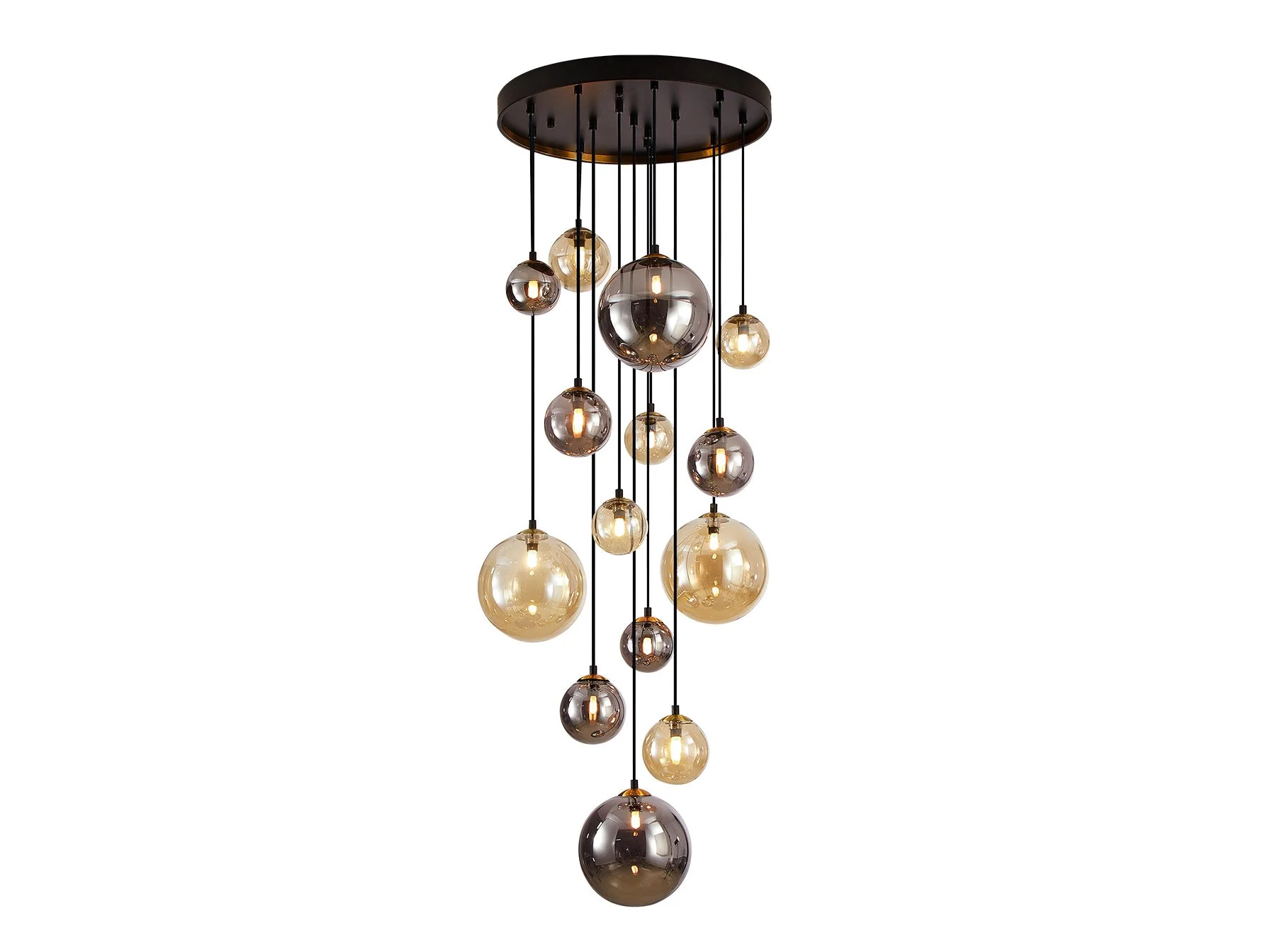 Dark - Lamp 5/9/14Lt Black-Brass G9 Ip20 - Image 3